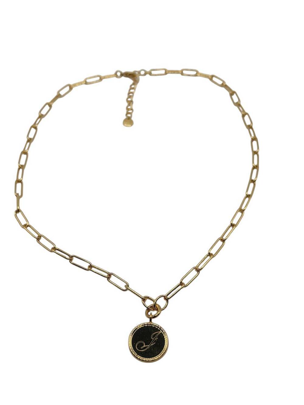 NEW BROOK AND YORK women's callie initial pendant "j" necklace in gold